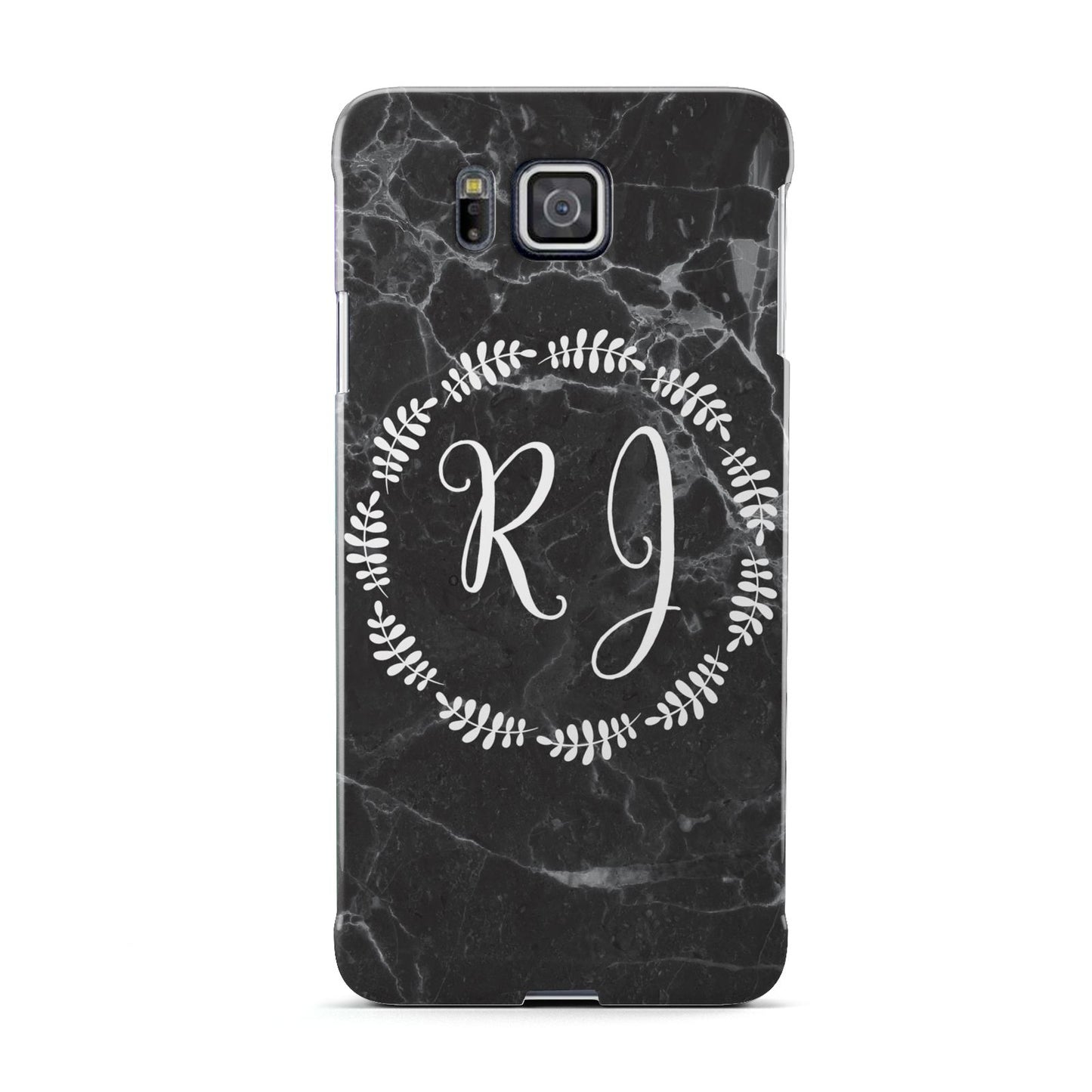 Marble Personalised Initials Samsung Galaxy Alpha Case