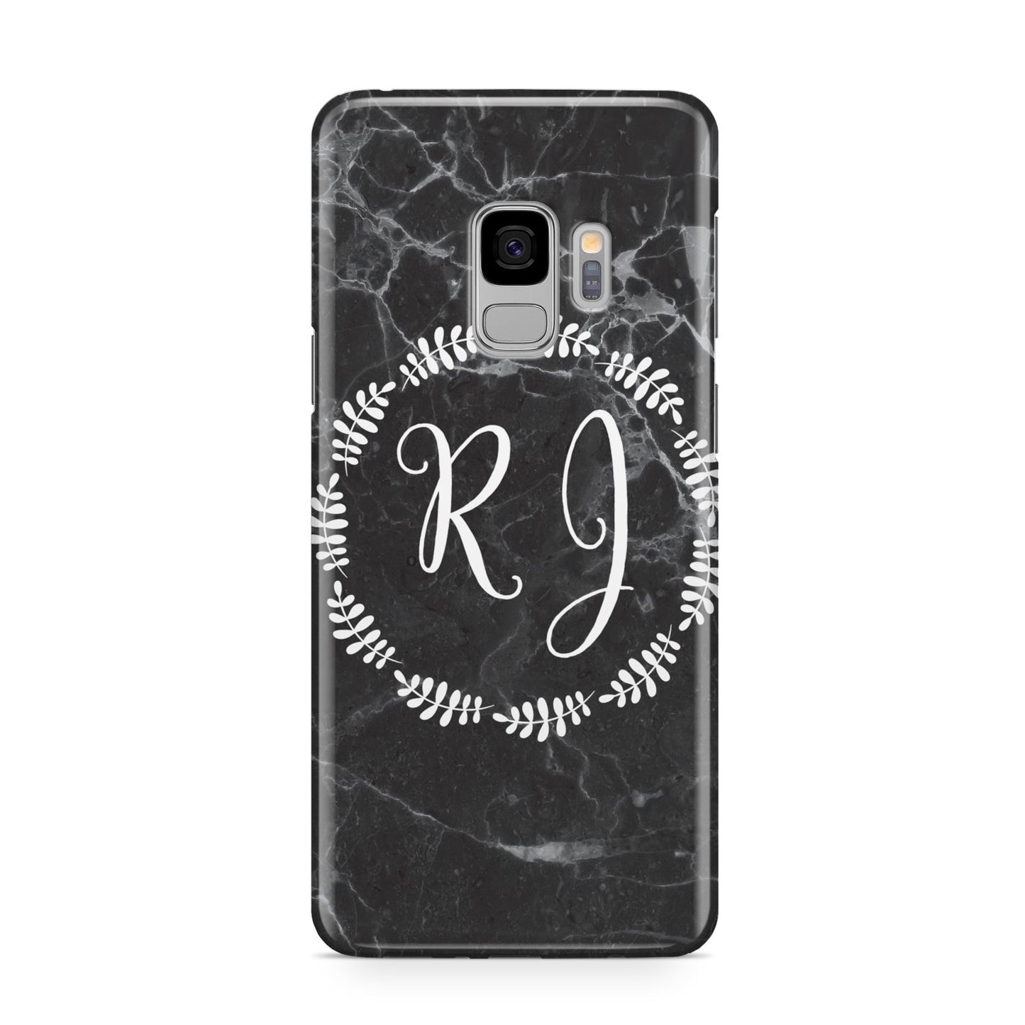 Marble Personalised Initials Samsung Galaxy S9 Case