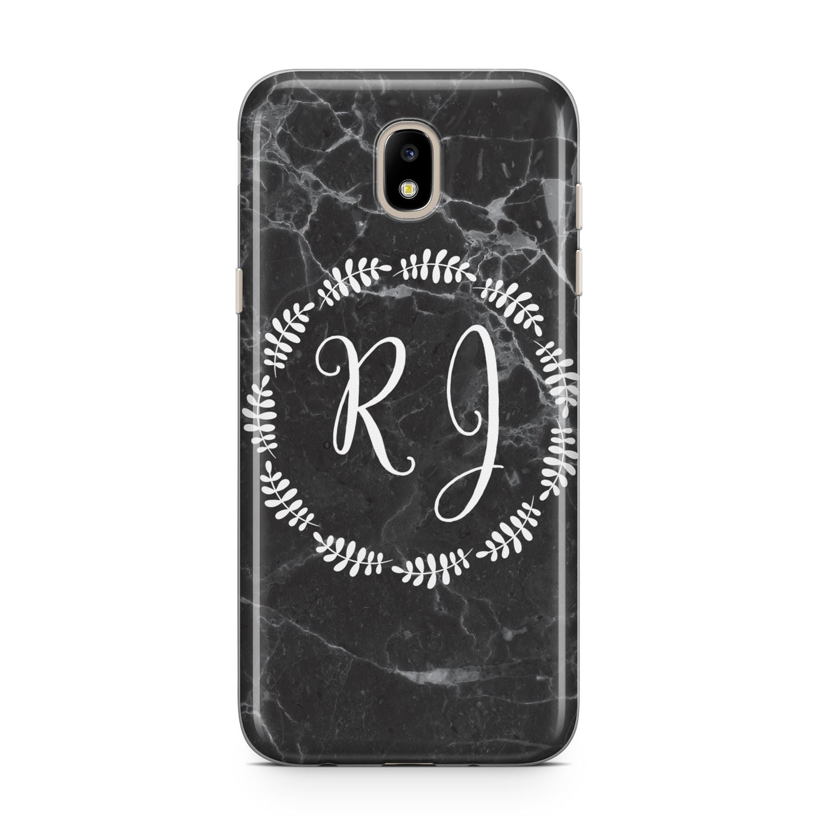 Marble Personalised Initials Samsung J5 2017 Case