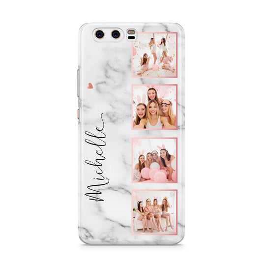 Marble Photo Strip Personalised Huawei P10 Phone Case