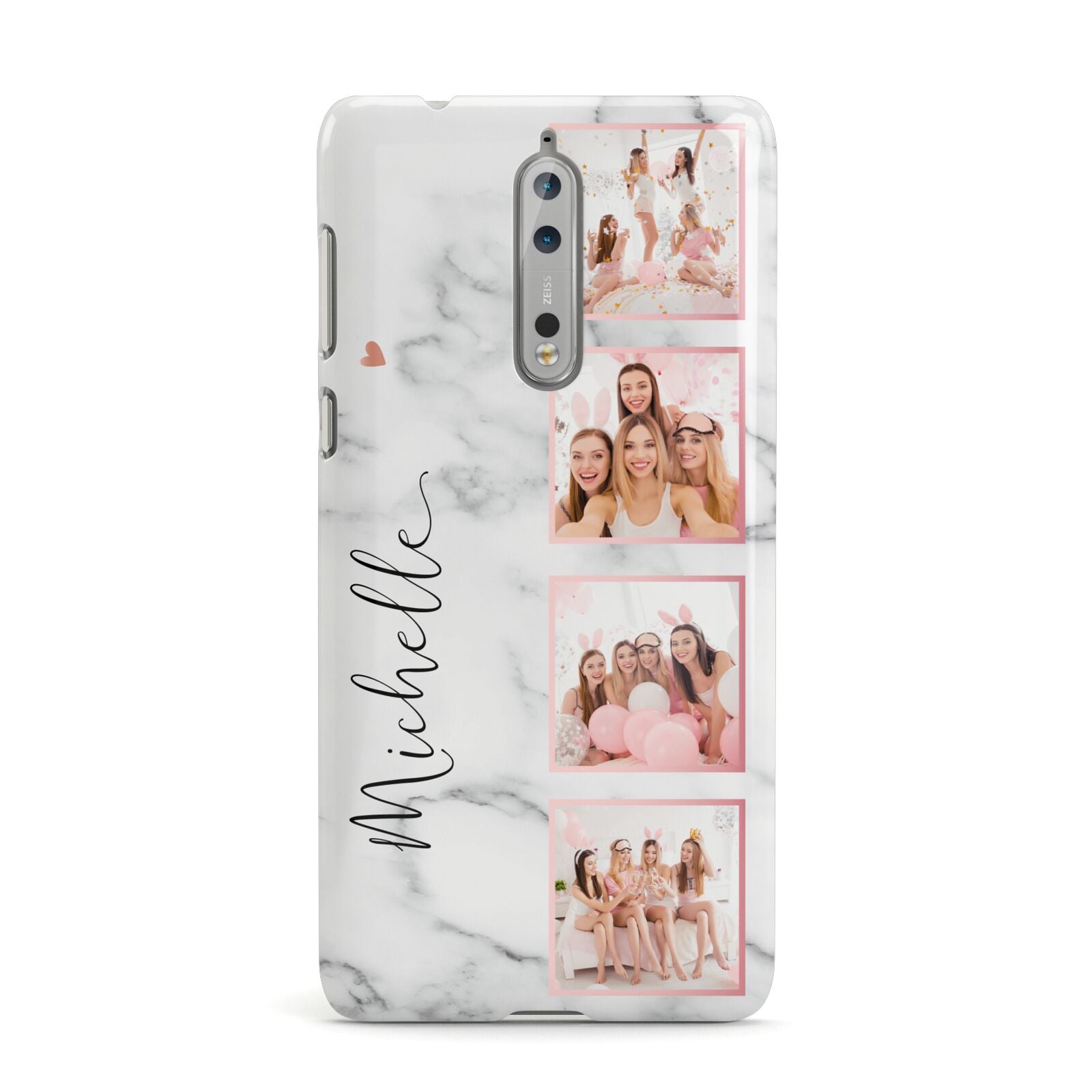 Marble Photo Strip Personalised Nokia Case