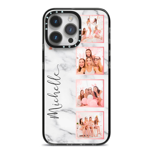 Personalised Marble Monogram Phone Case For iPhone 15 Pro Max 14