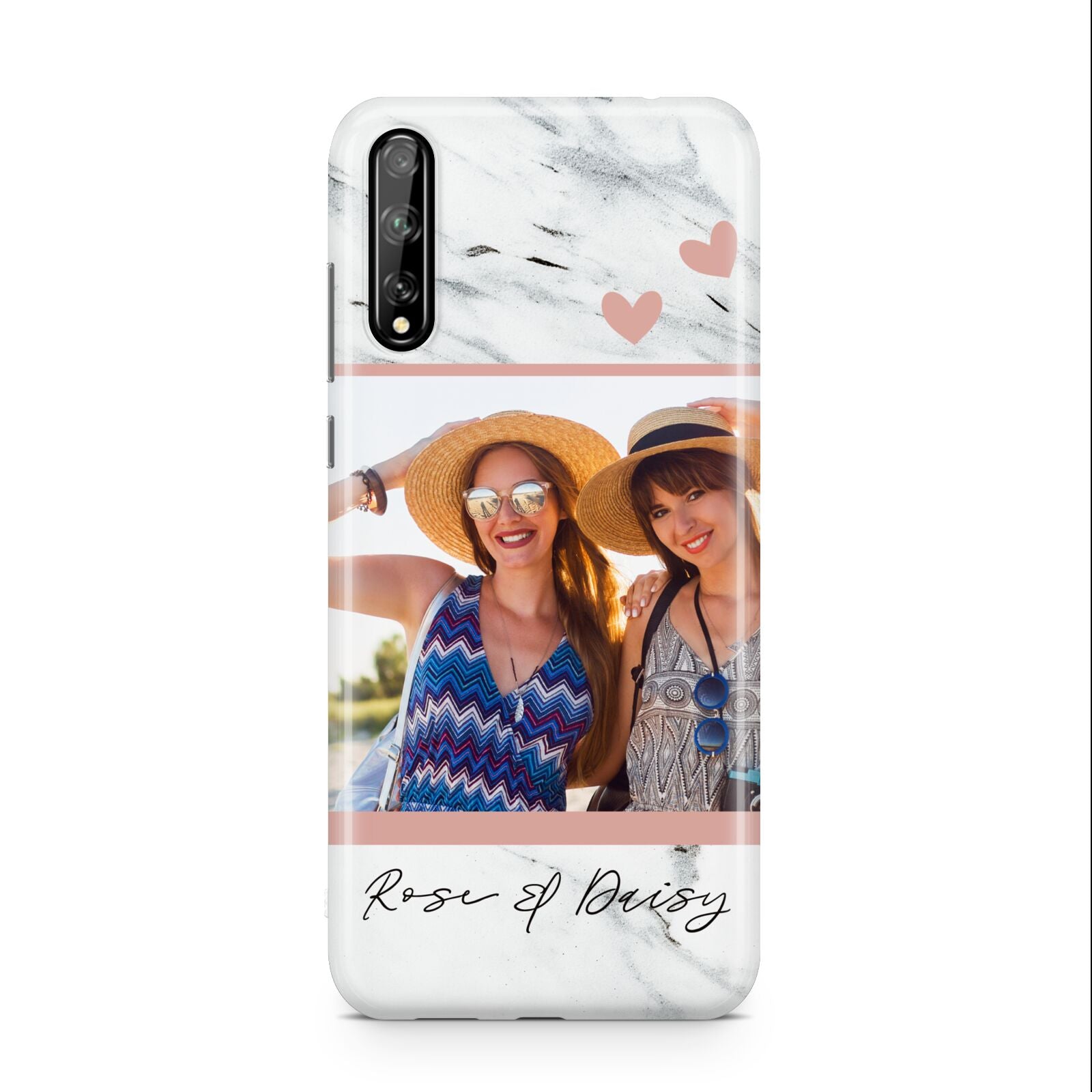 Marble Photo Upload with Text Huawei Enjoy 10s Phone Case