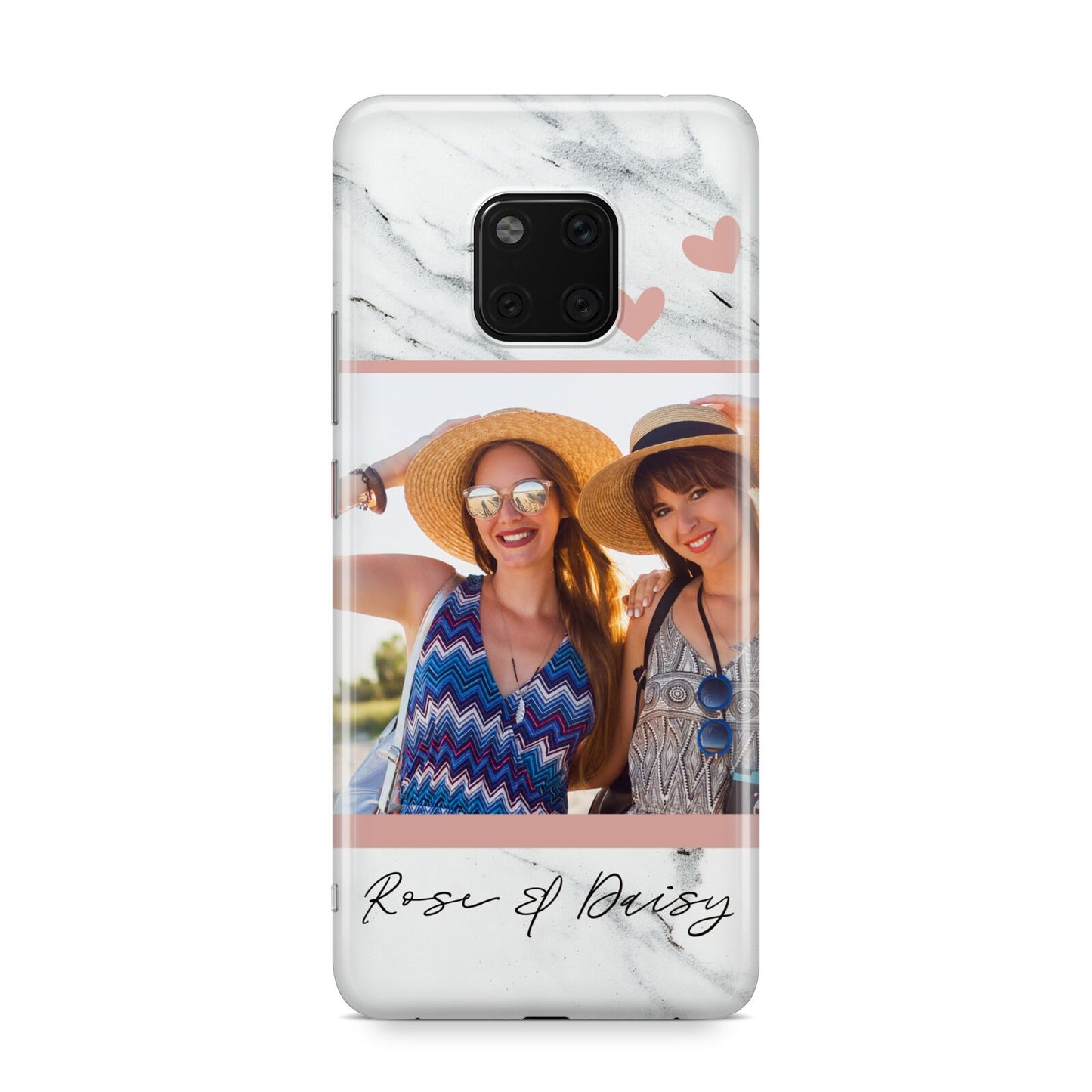 Marble Photo Upload with Text Huawei Mate 20 Pro Phone Case