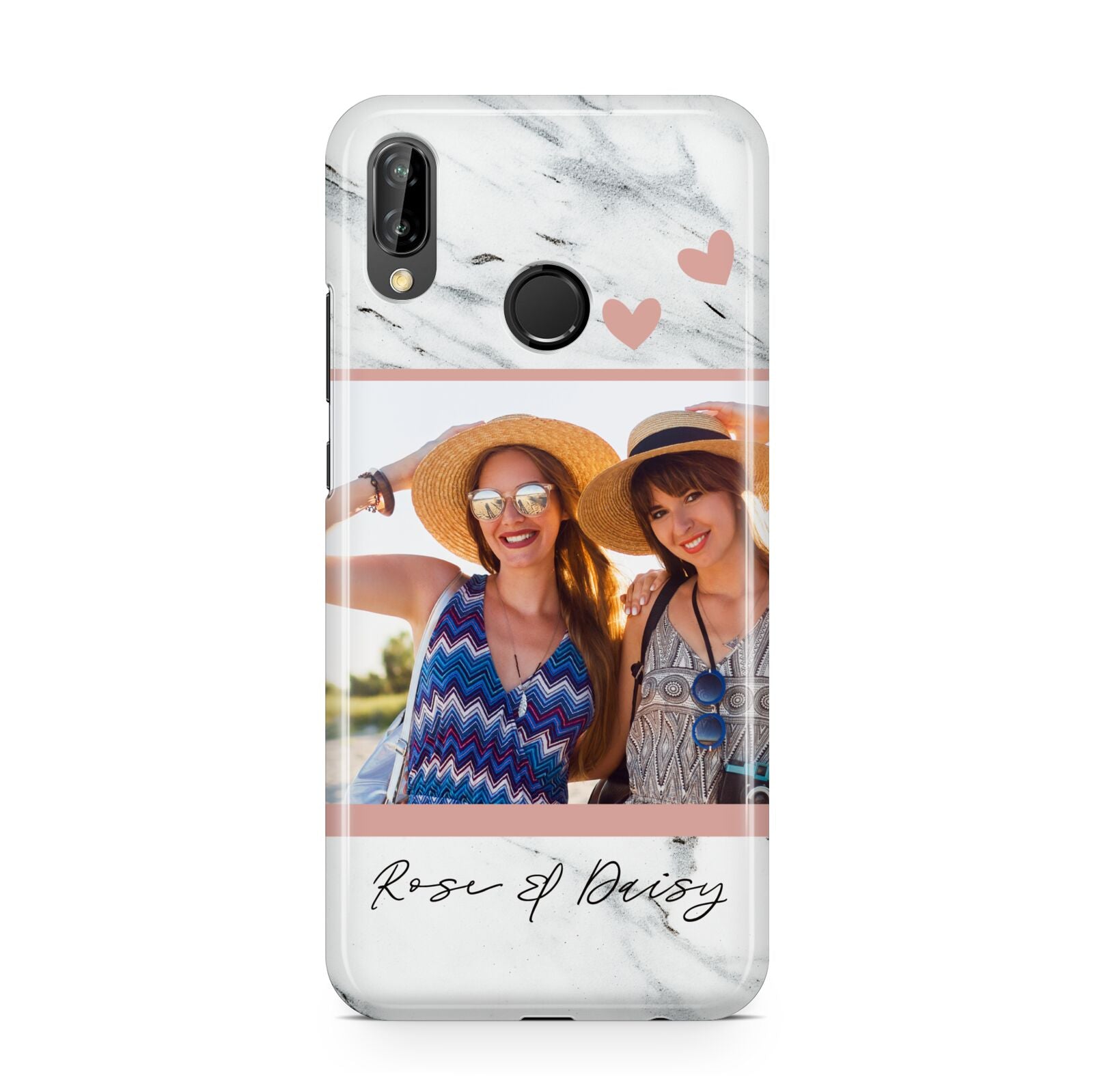 Marble Photo Upload with Text Huawei P20 Lite Phone Case