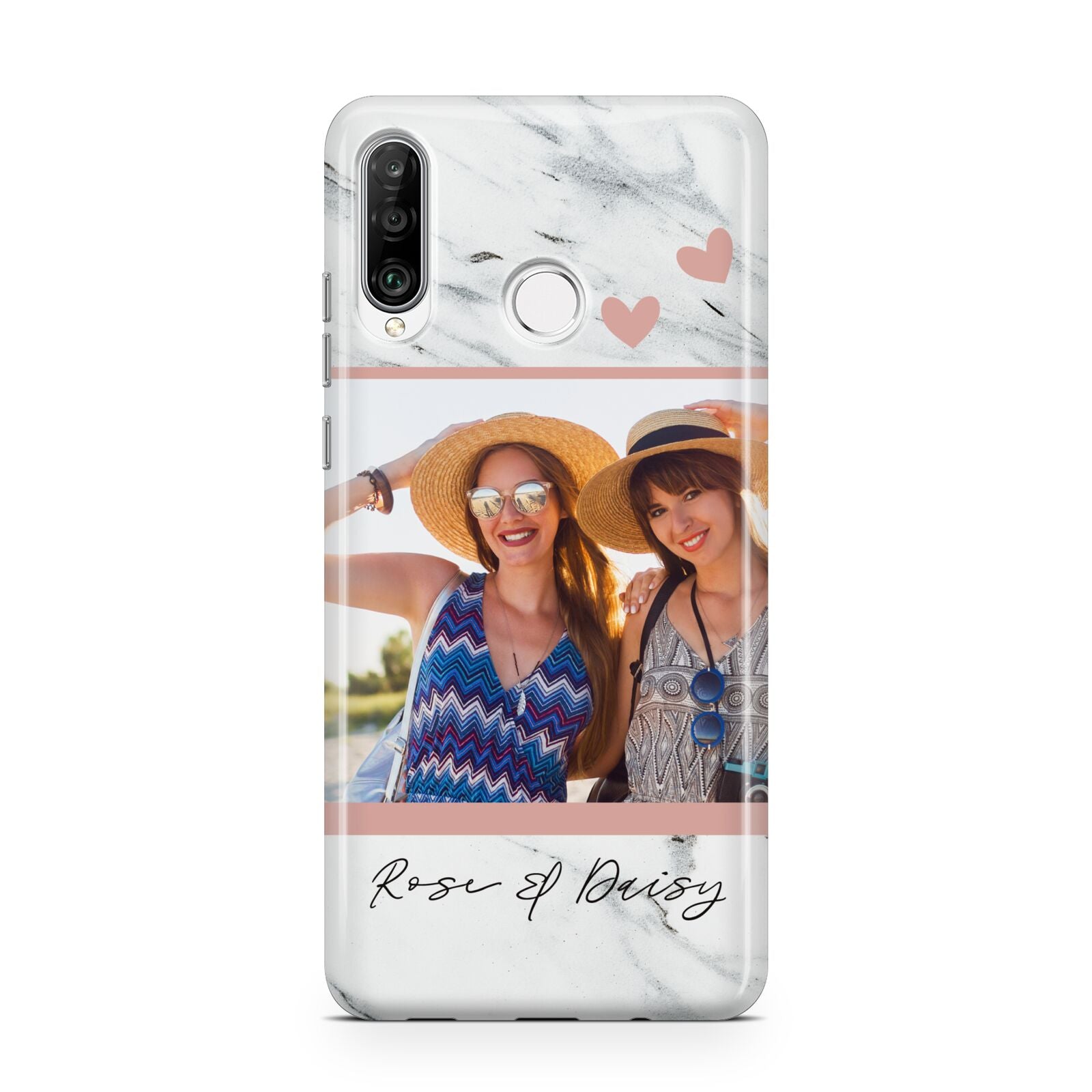 Marble Photo Upload with Text Huawei P30 Lite Phone Case