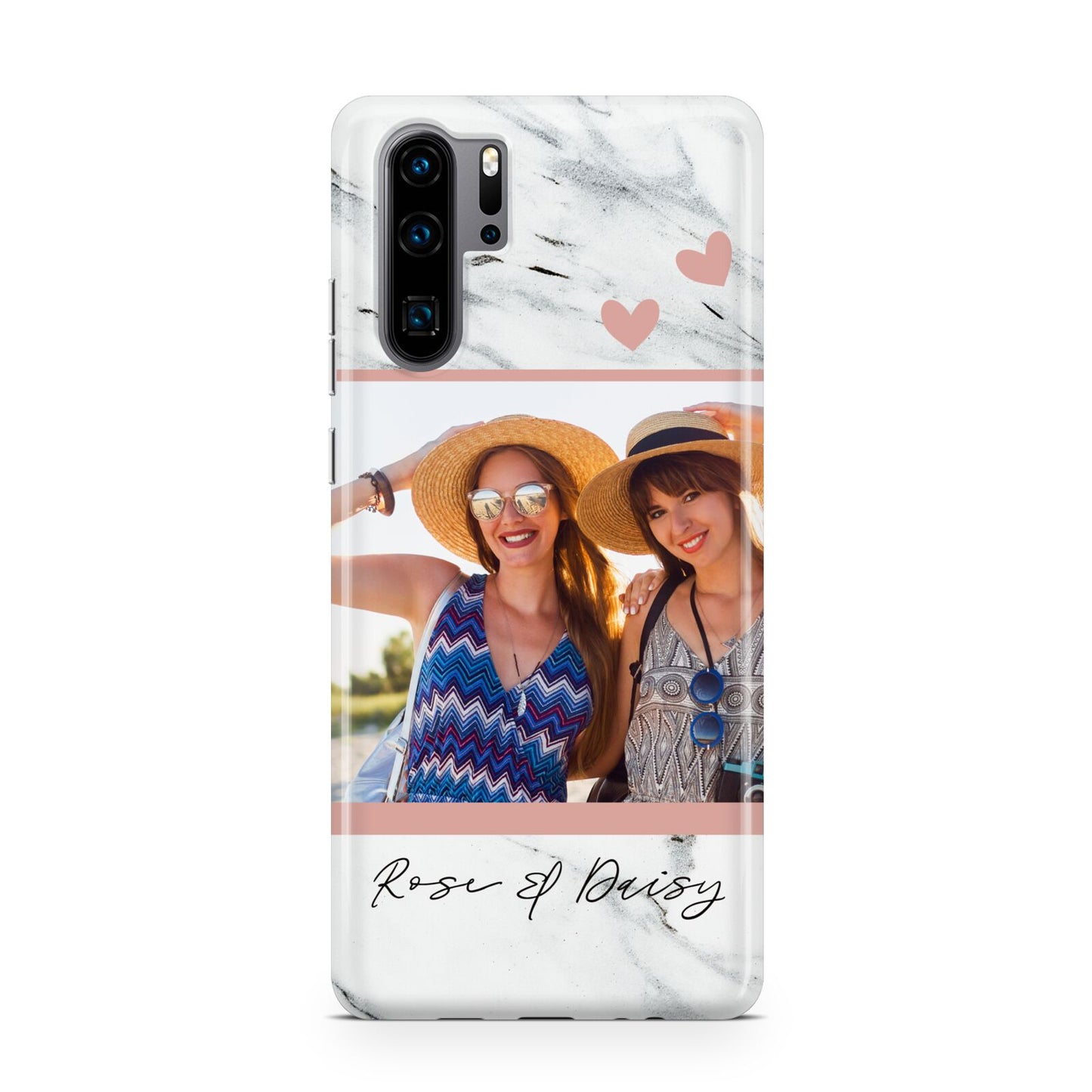 Marble Photo Upload with Text Huawei P30 Pro Phone Case