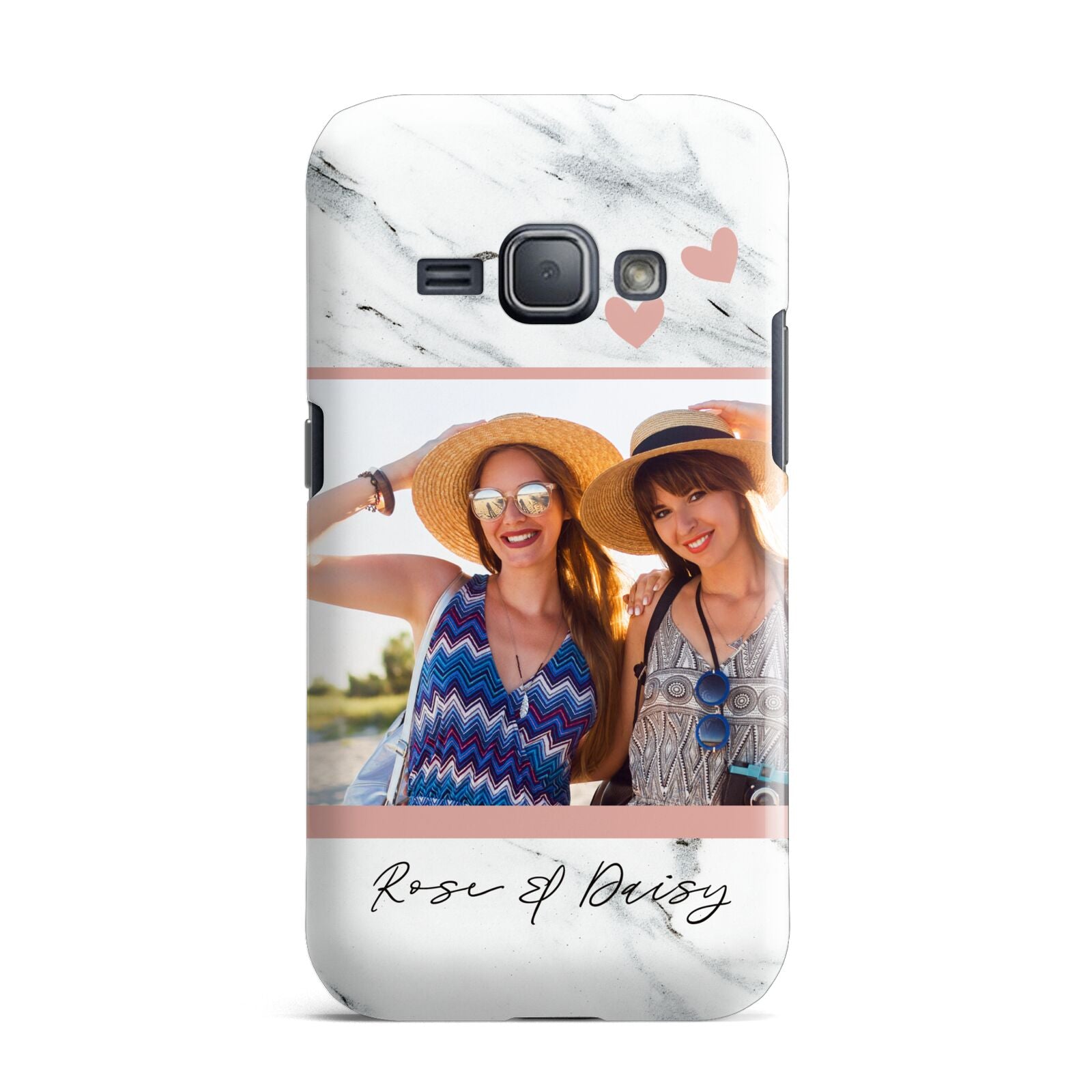 Marble Photo Upload with Text Samsung Galaxy J1 2016 Case