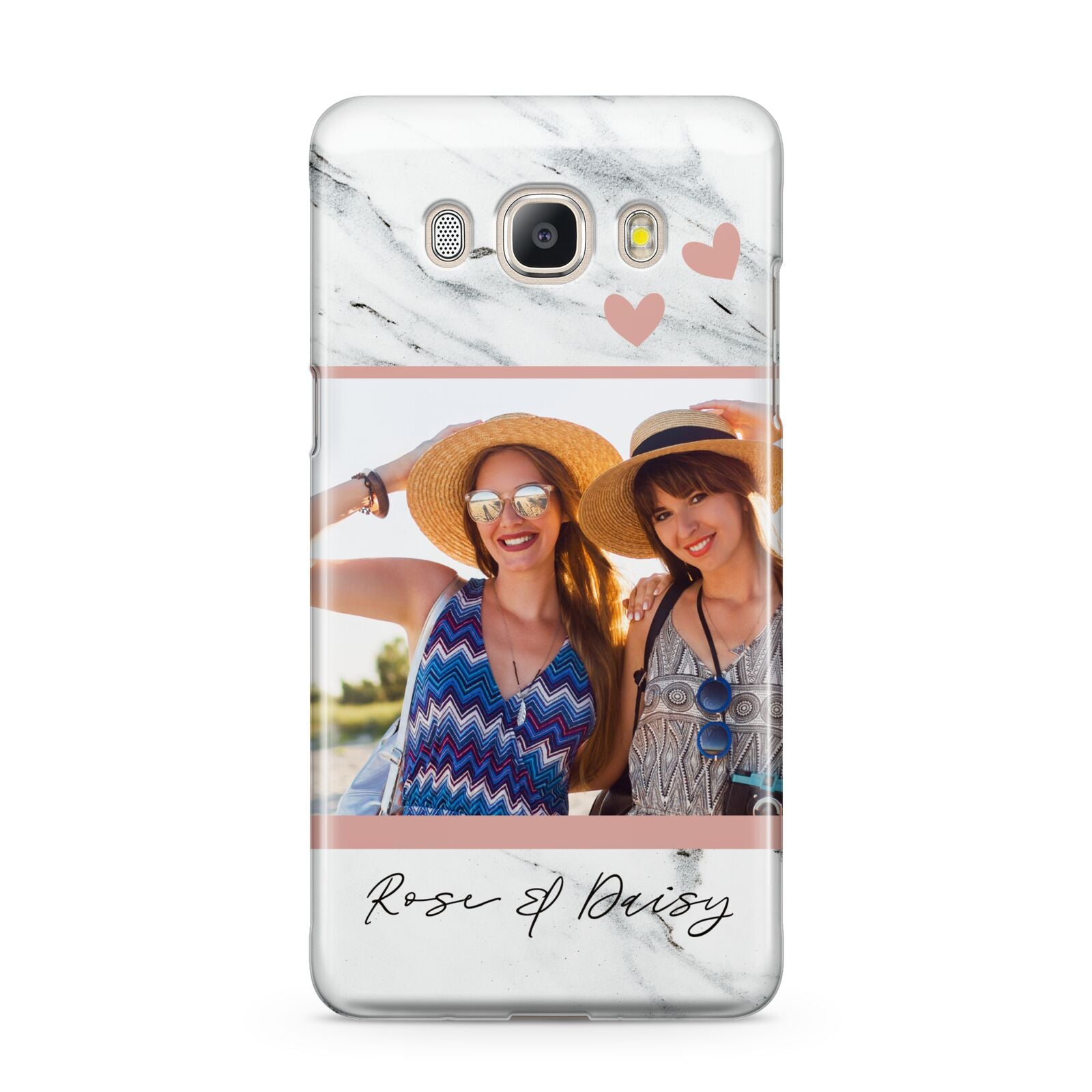 Marble Photo Upload with Text Samsung Galaxy J5 2016 Case