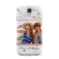Marble Photo Upload with Text Samsung Galaxy S4 Case