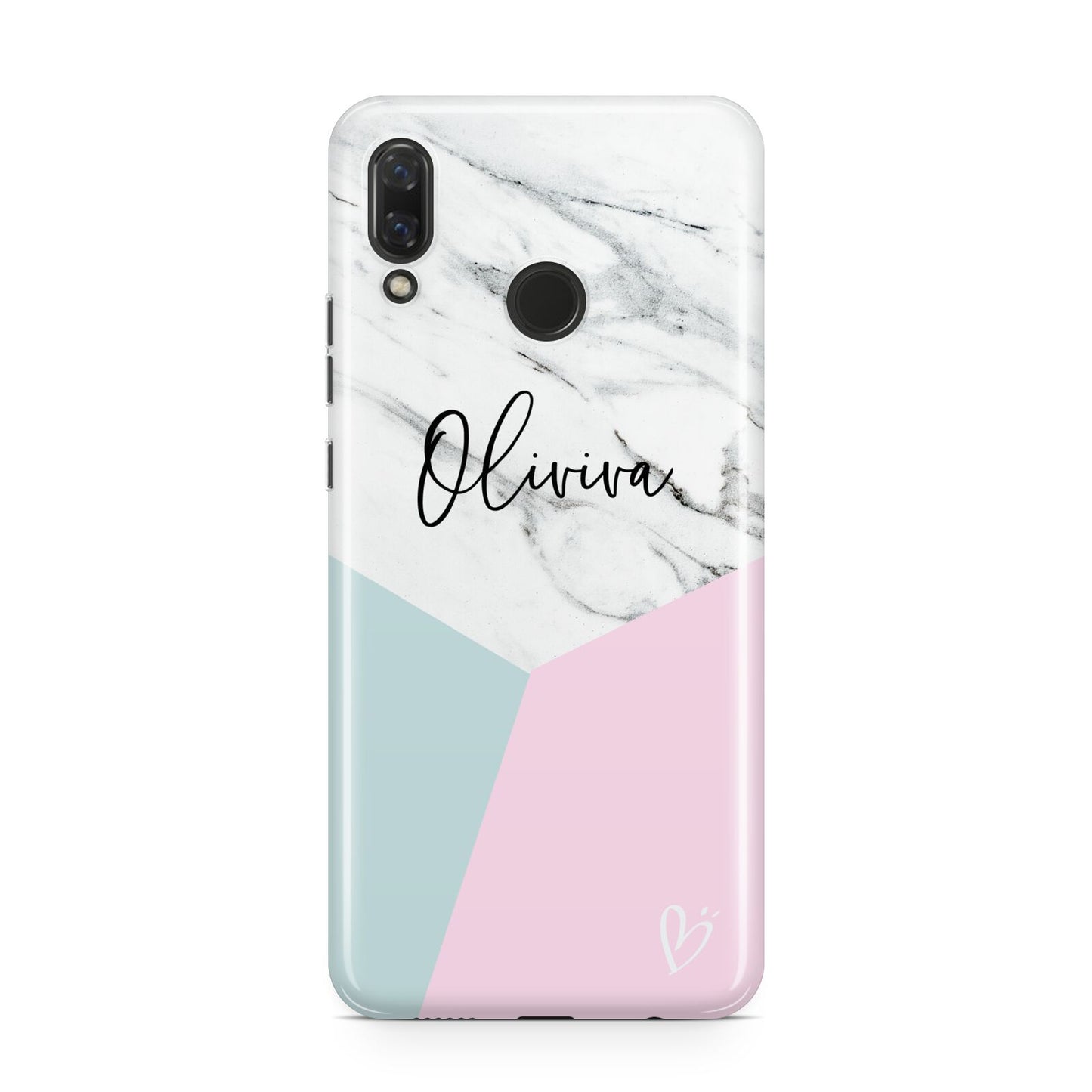 Marble Pink Geometric Personalised Huawei Nova 3 Phone Case