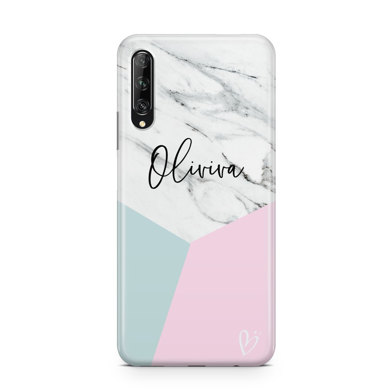 Marble Pink Geometric Personalised Huawei P Smart Pro 2019