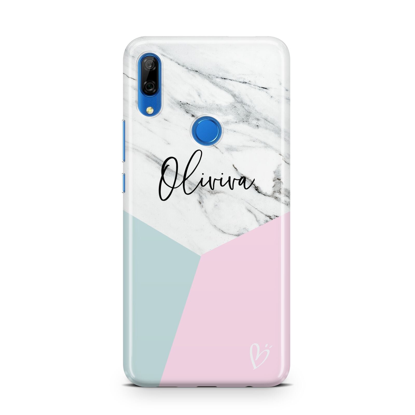 Marble Pink Geometric Personalised Huawei P Smart Z