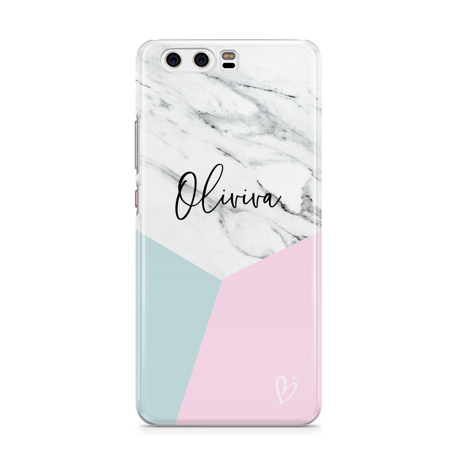 Marble Pink Geometric Personalised Huawei P10 Phone Case