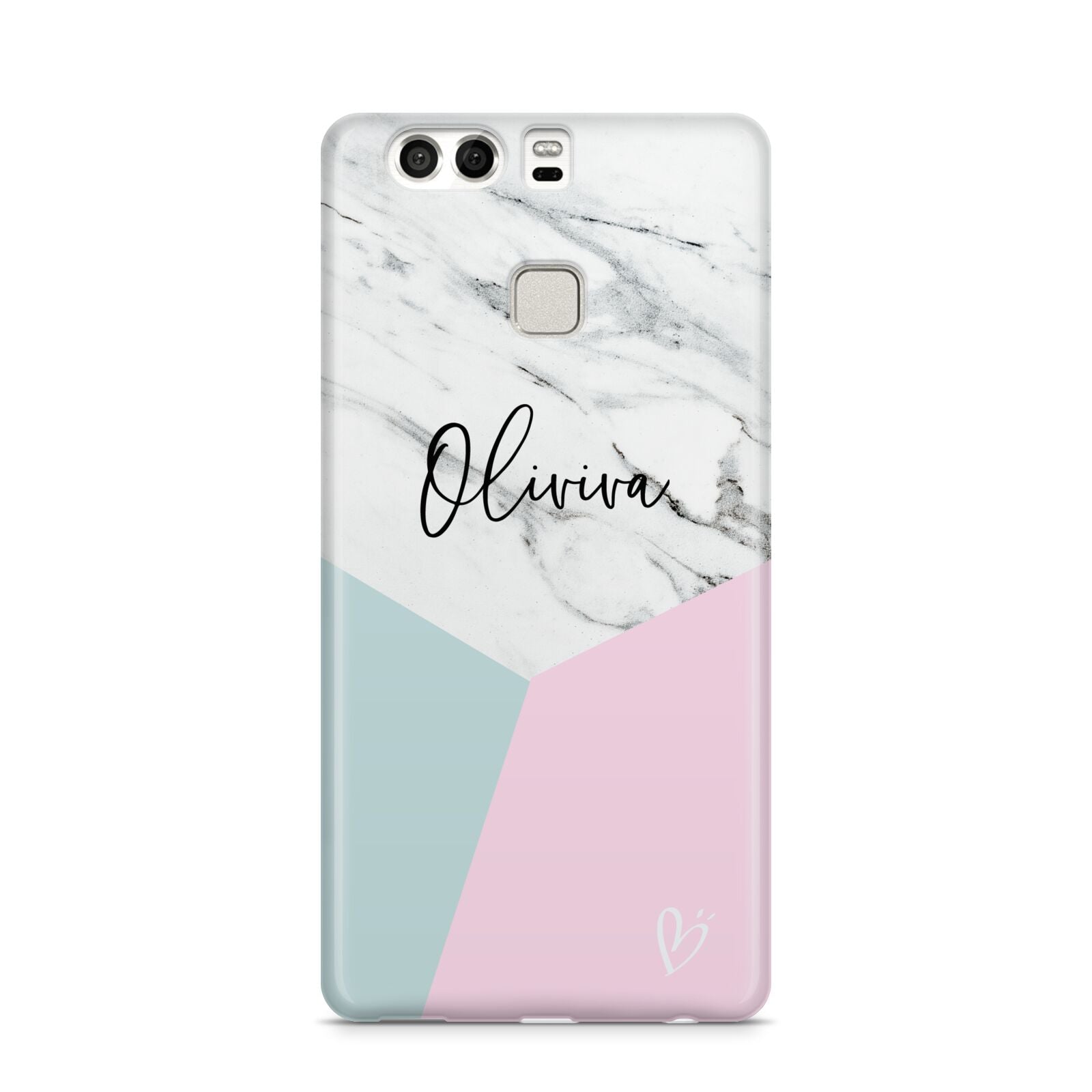 Marble Pink Geometric Personalised Huawei P9 Case