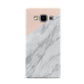 Marble Pink White Grey Samsung Galaxy A5 Case
