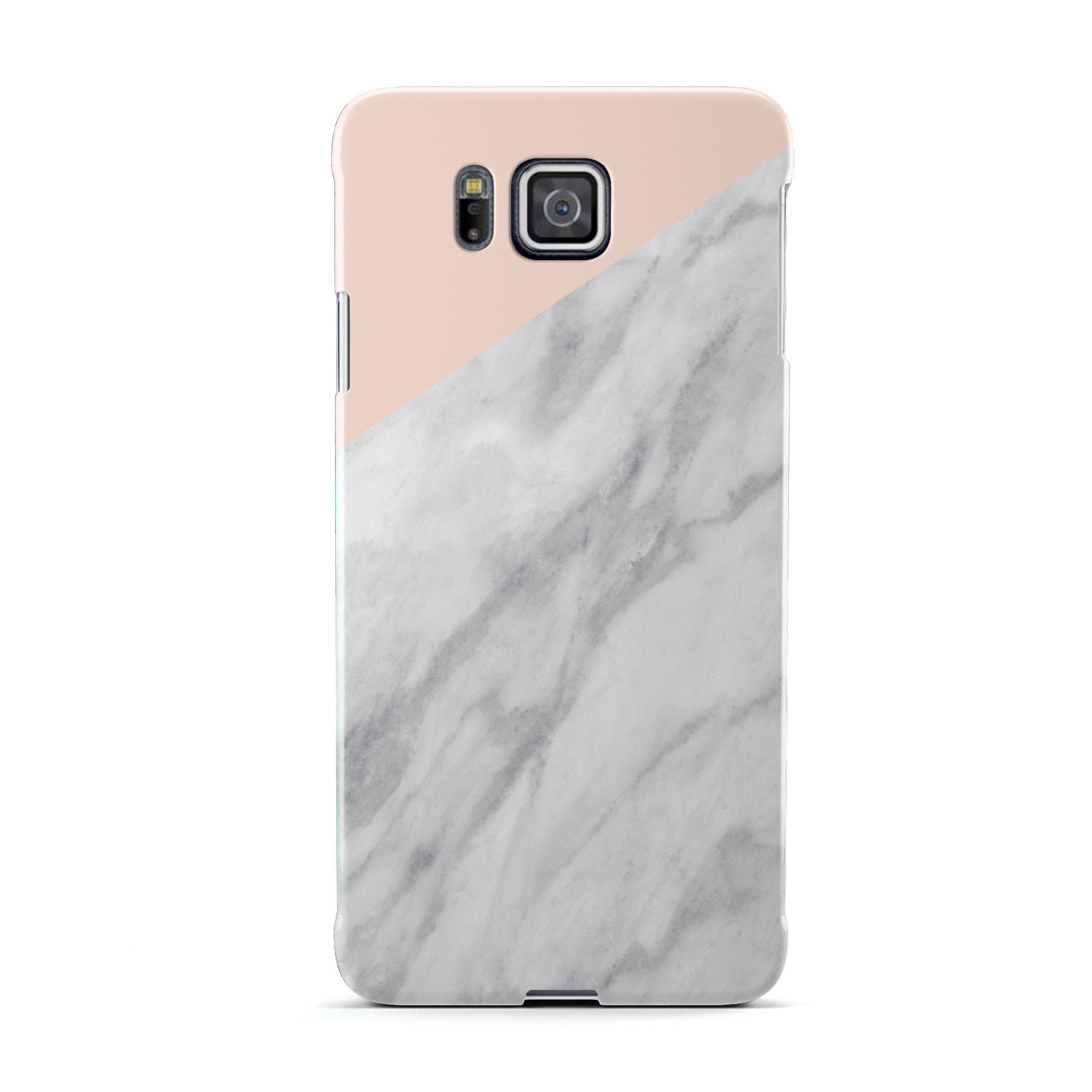 Marble Pink White Grey Samsung Galaxy Alpha Case