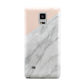 Marble Pink White Grey Samsung Galaxy Note 4 Case