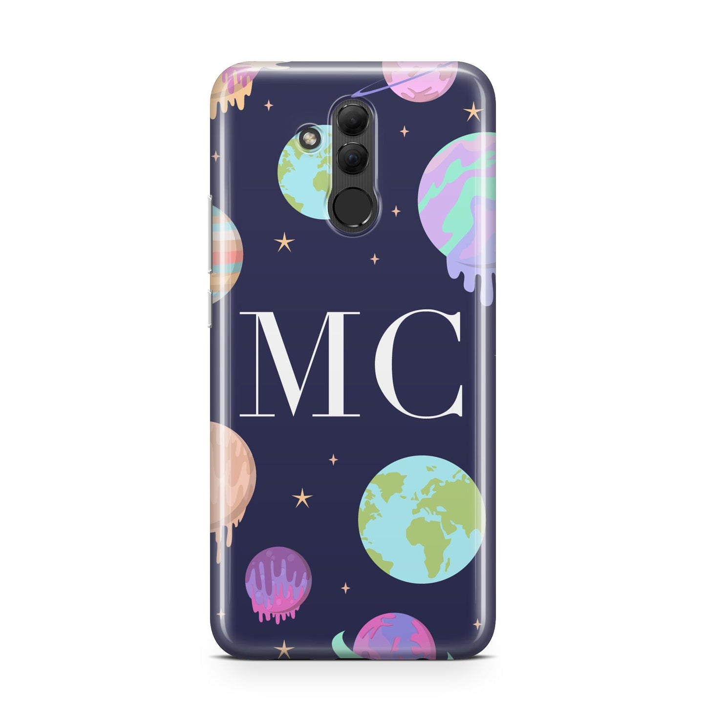 Marble Planets Personalised Initials Huawei Mate 20 Lite