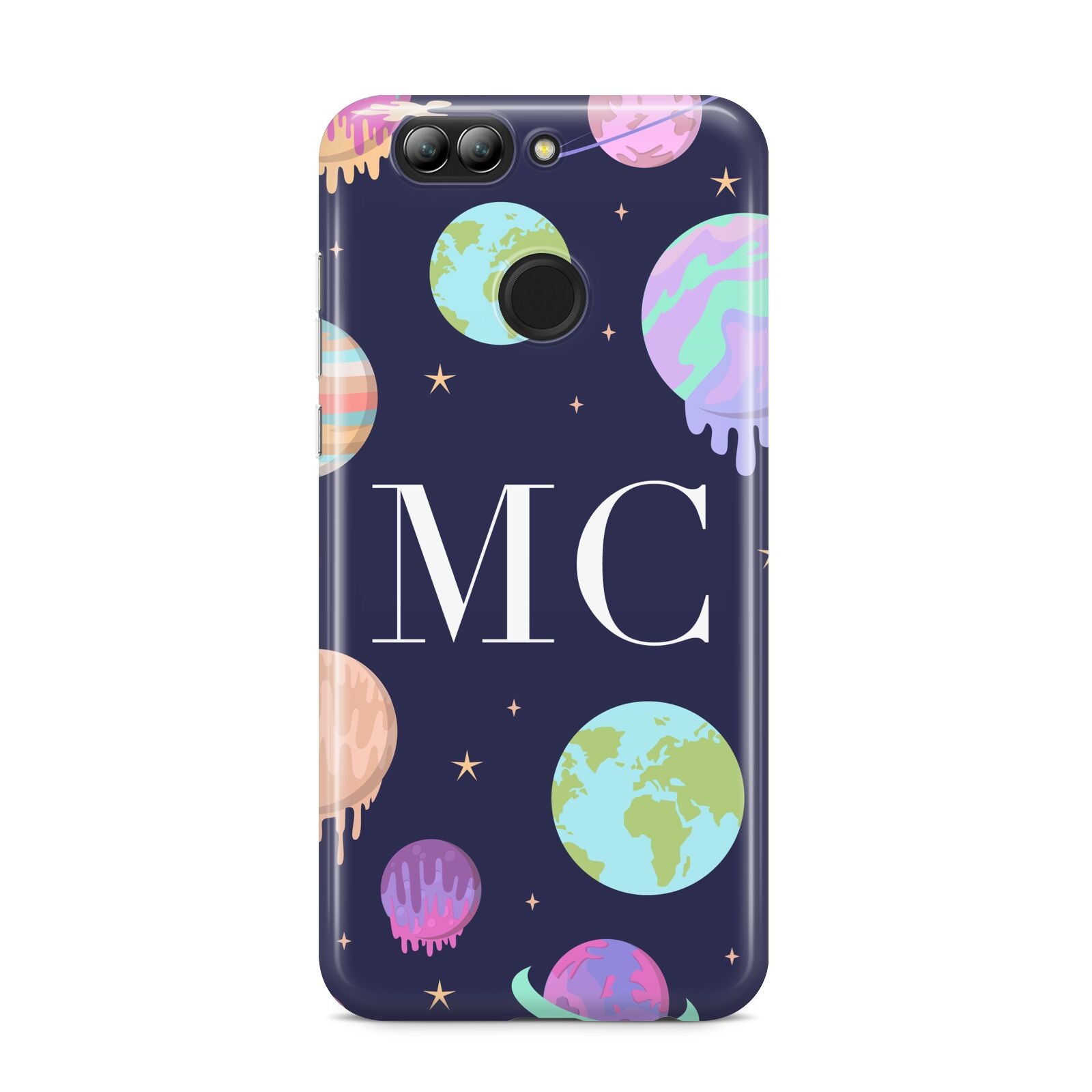 Marble Planets Personalised Initials Huawei Nova 2s Phone Case