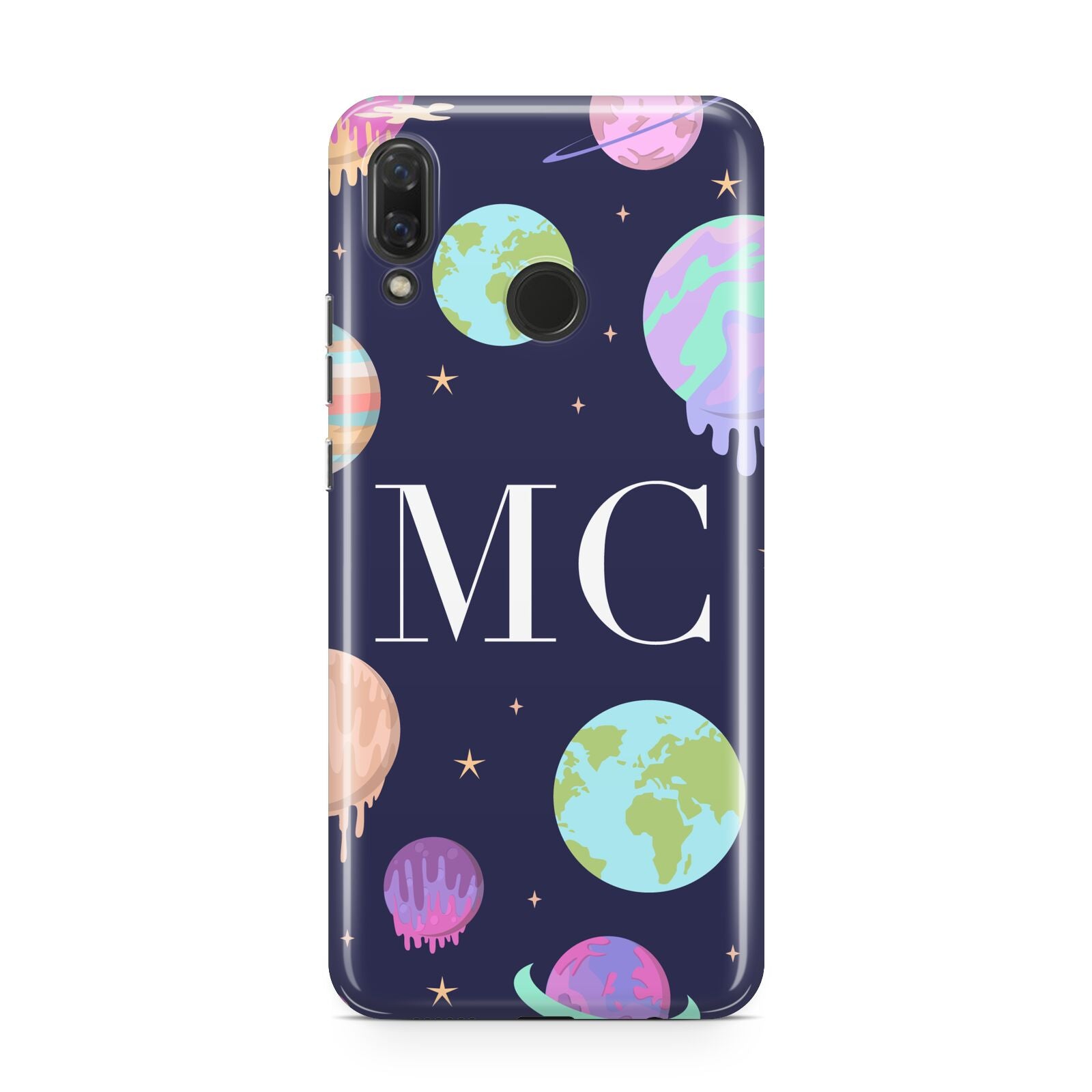 Marble Planets Personalised Initials Huawei Nova 3 Phone Case