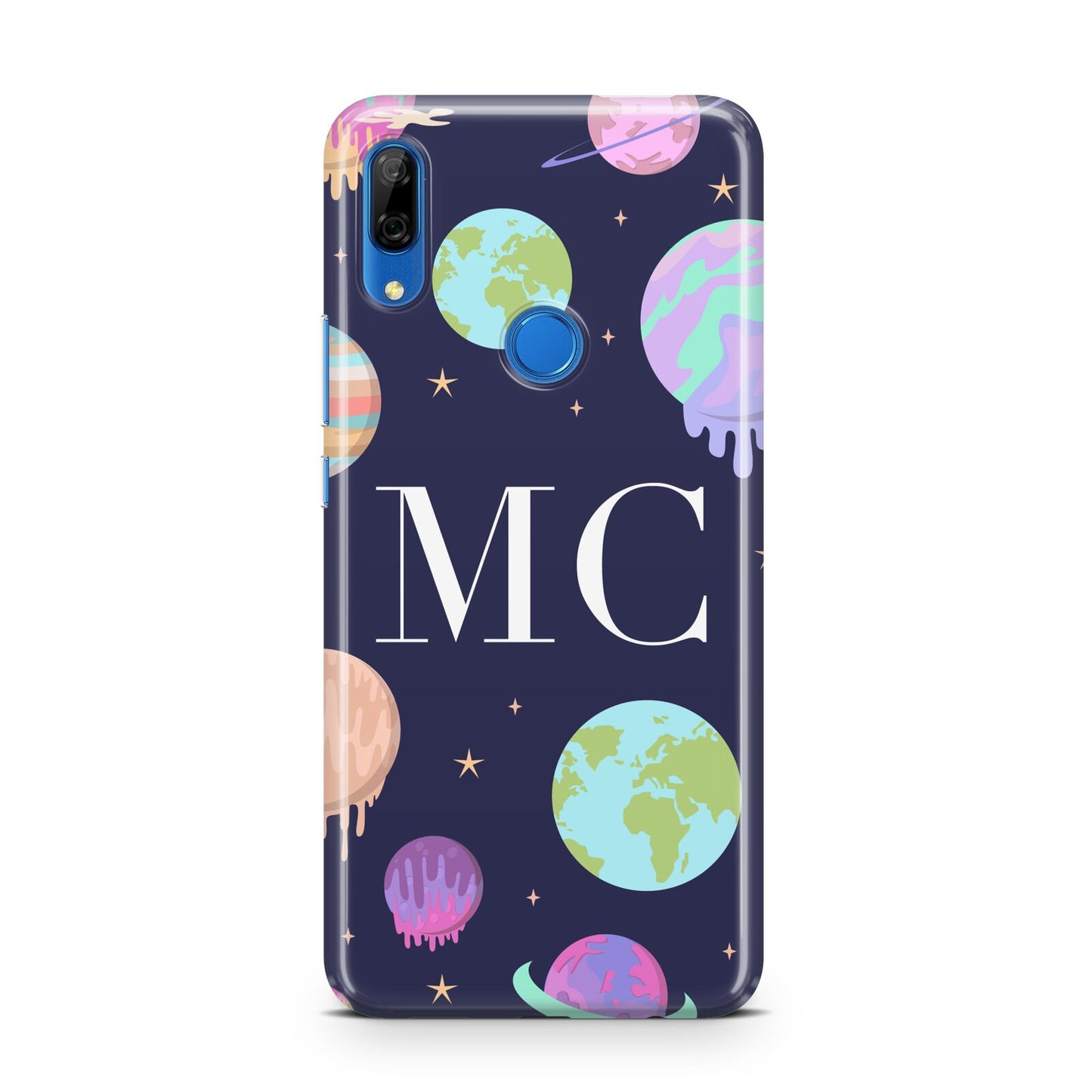 Marble Planets Personalised Initials Huawei P Smart Z