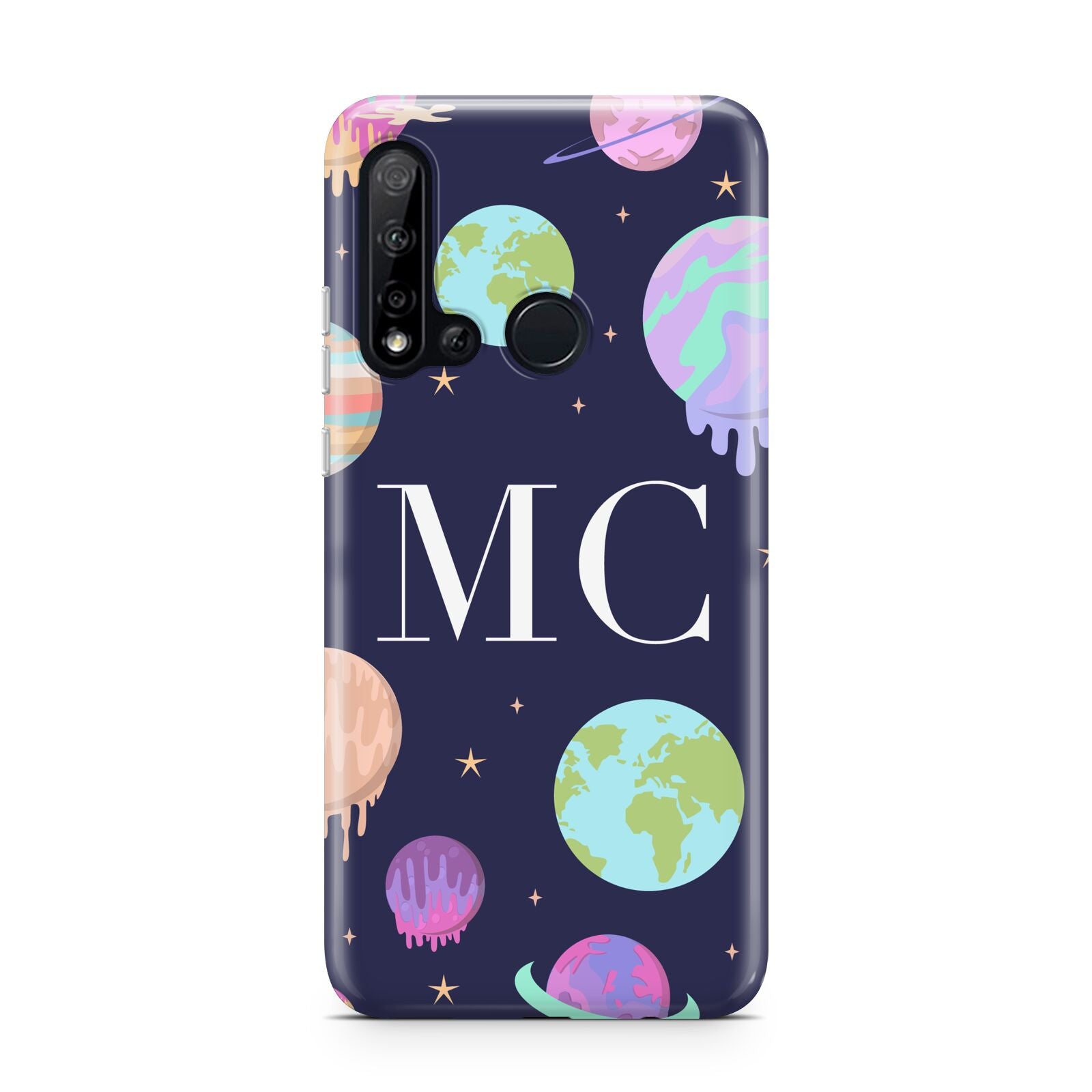 Marble Planets Personalised Initials Huawei P20 Lite 5G Phone Case