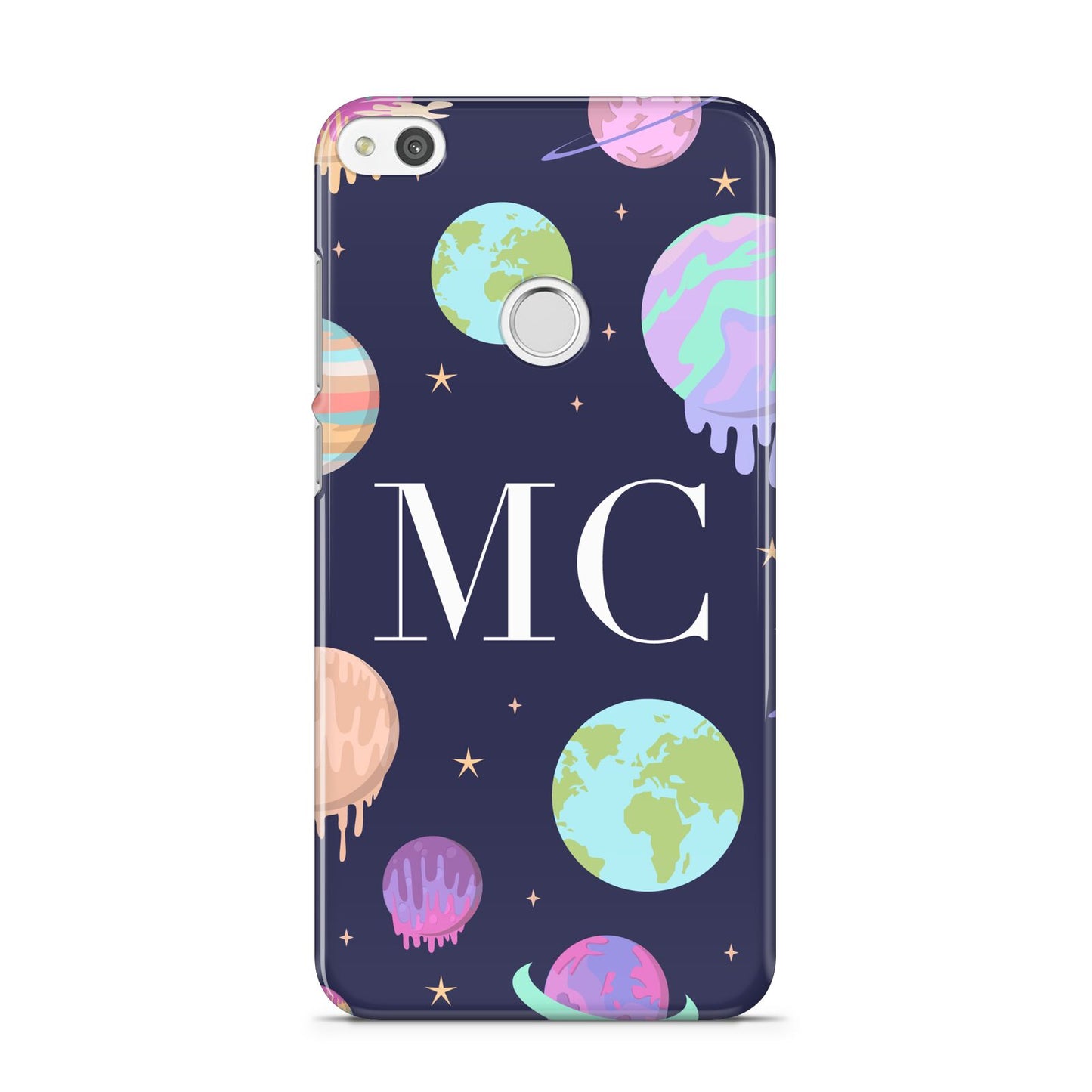 Marble Planets Personalised Initials Huawei P8 Lite Case