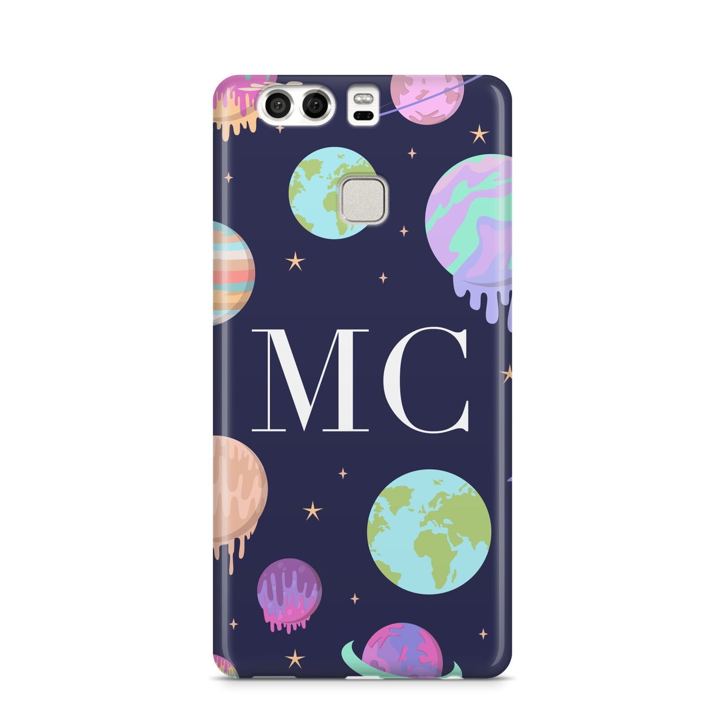 Marble Planets Personalised Initials Huawei P9 Case