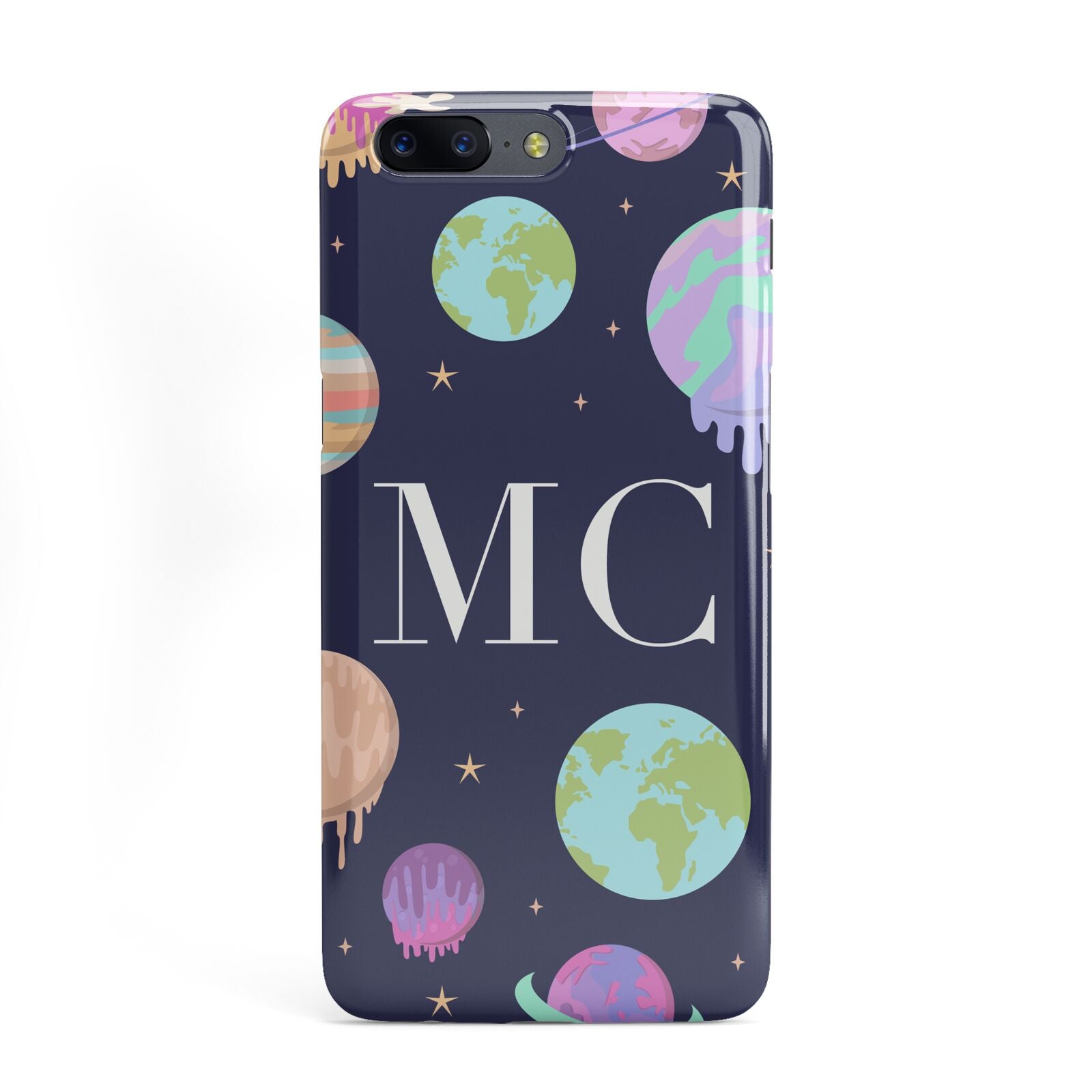 Marble Planets Personalised Initials OnePlus Case