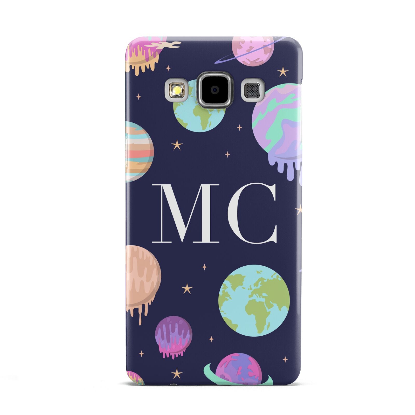 Marble Planets Personalised Initials Samsung Galaxy A5 Case