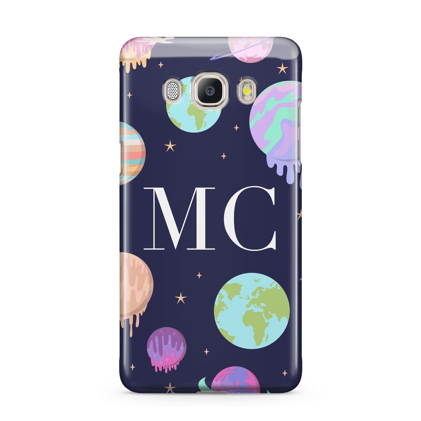 Marble Planets Personalised Initials Samsung Galaxy J5 2016 Case