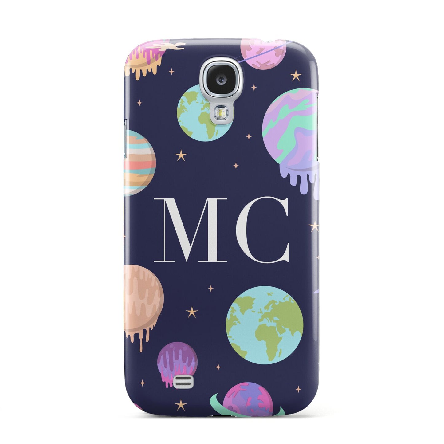 Marble Planets Personalised Initials Samsung Galaxy S4 Case