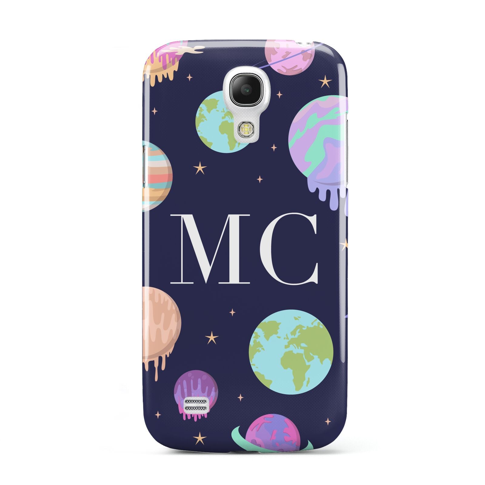 Marble Planets Personalised Initials Samsung Galaxy S4 Mini Case