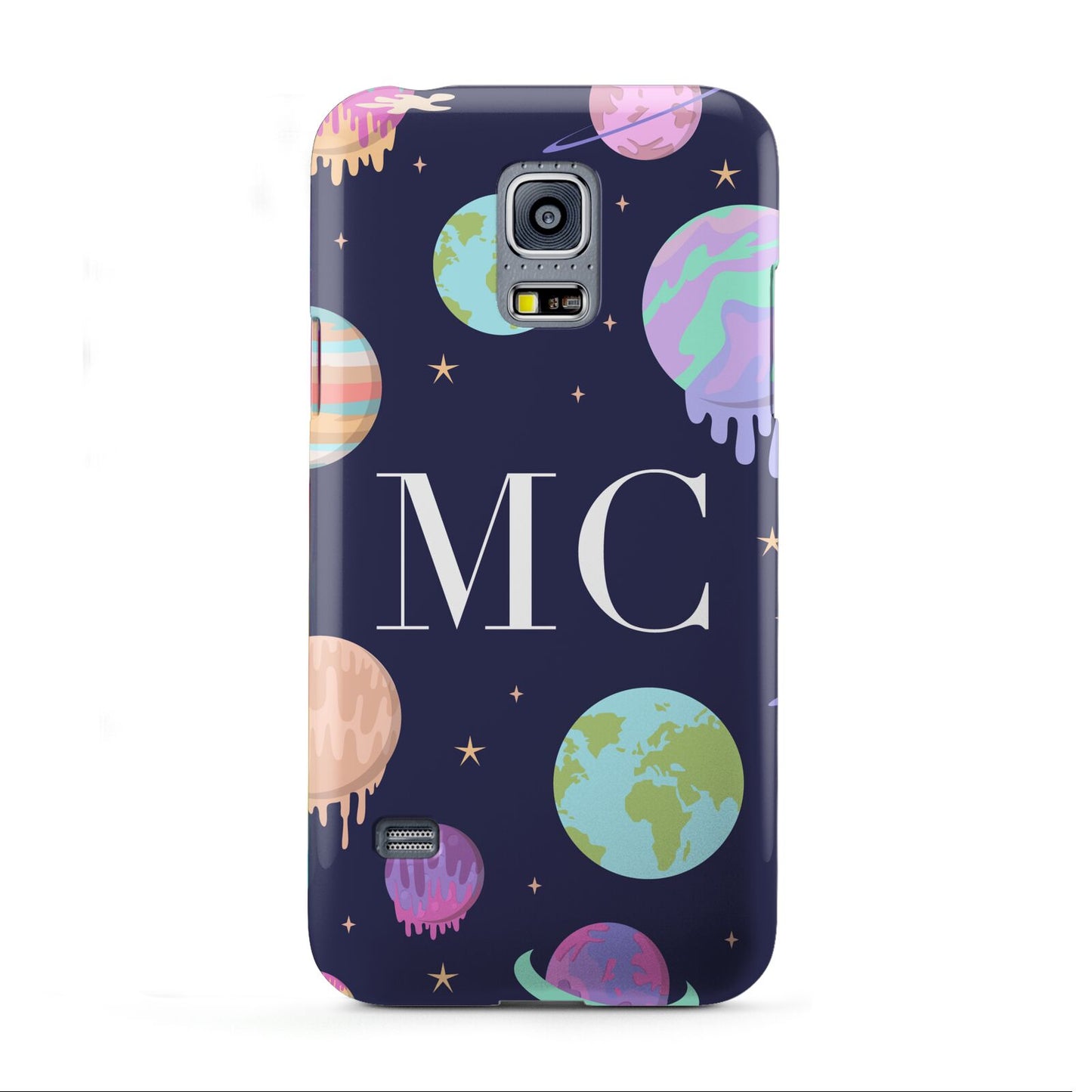 Marble Planets Personalised Initials Samsung Galaxy S5 Mini Case