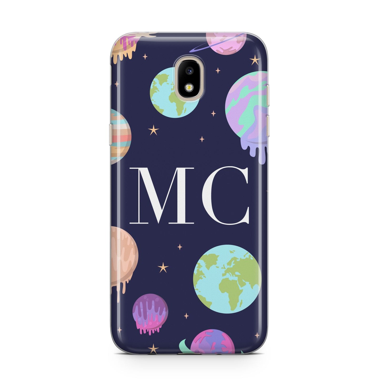 Marble Planets Personalised Initials Samsung J5 2017 Case