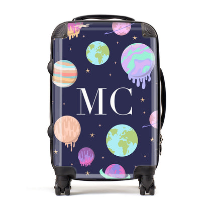 Marble Planets Personalised Initials Suitcase