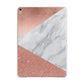 Marble Rose Gold Foil Apple iPad Rose Gold Case