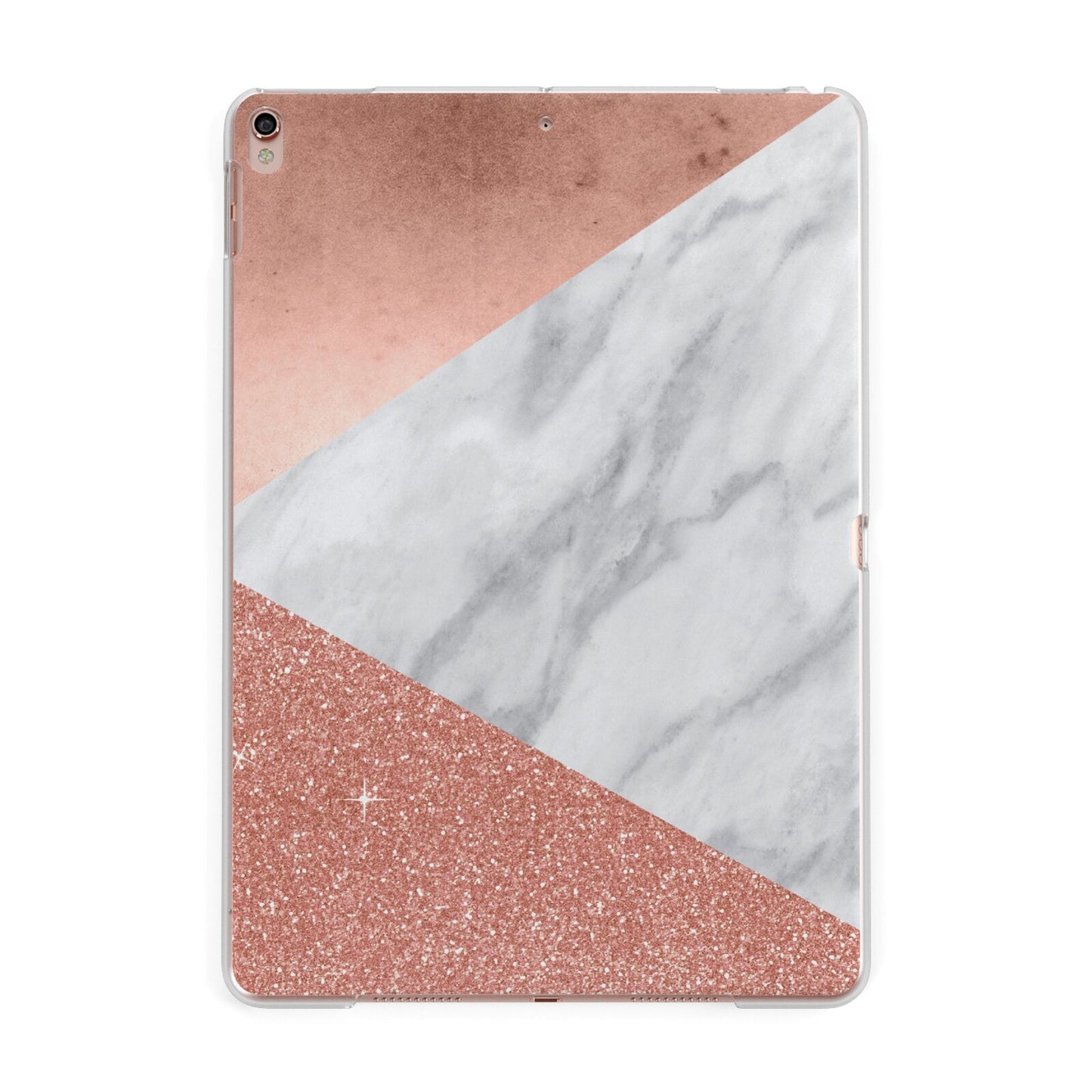 Marble Rose Gold Foil Apple iPad Rose Gold Case