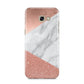 Marble Rose Gold Foil Samsung Galaxy A5 2017 Case on gold phone