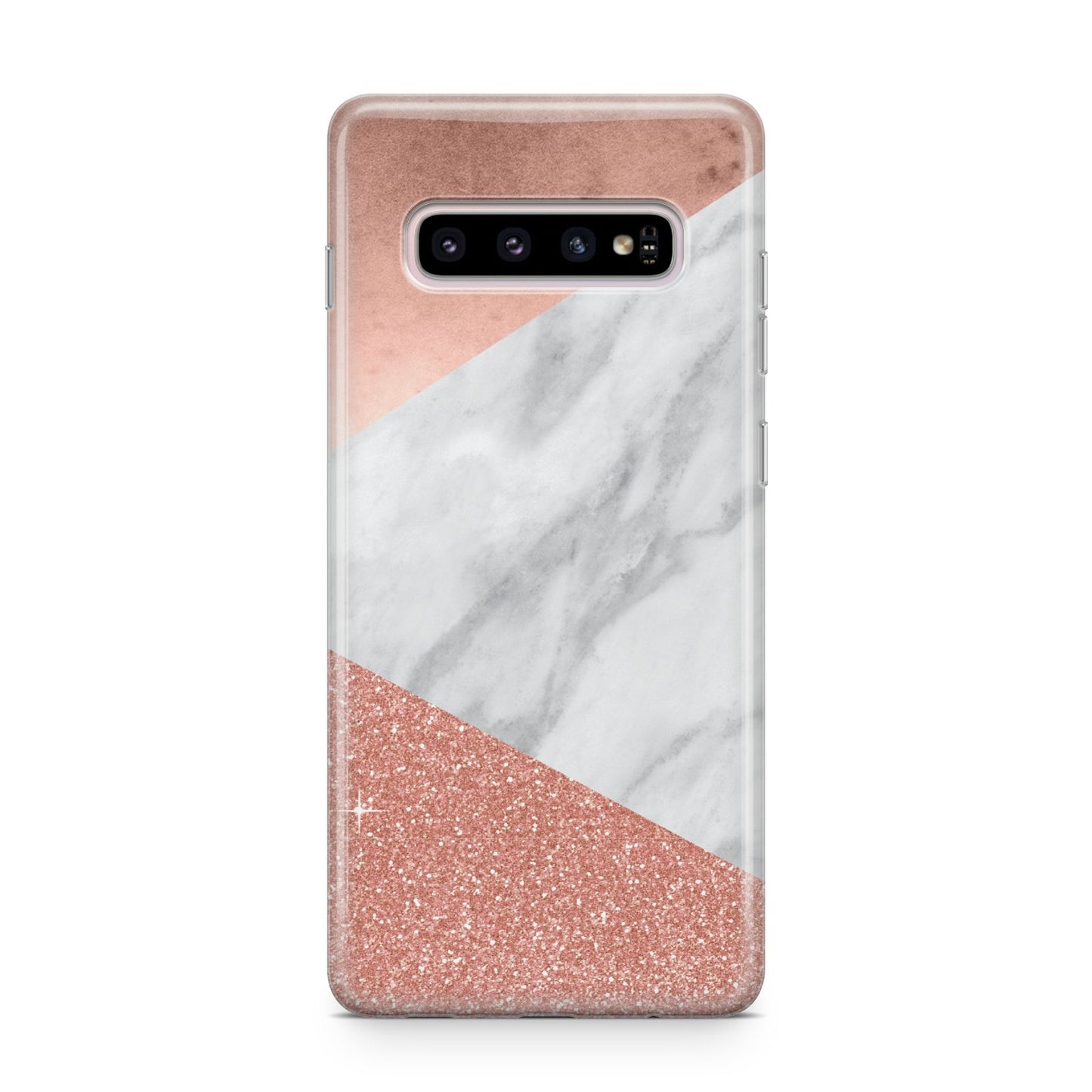 Marble Rose Gold Foil Samsung Galaxy S10 Plus Case