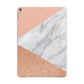 Marble Rose Gold Pink Apple iPad Gold Case