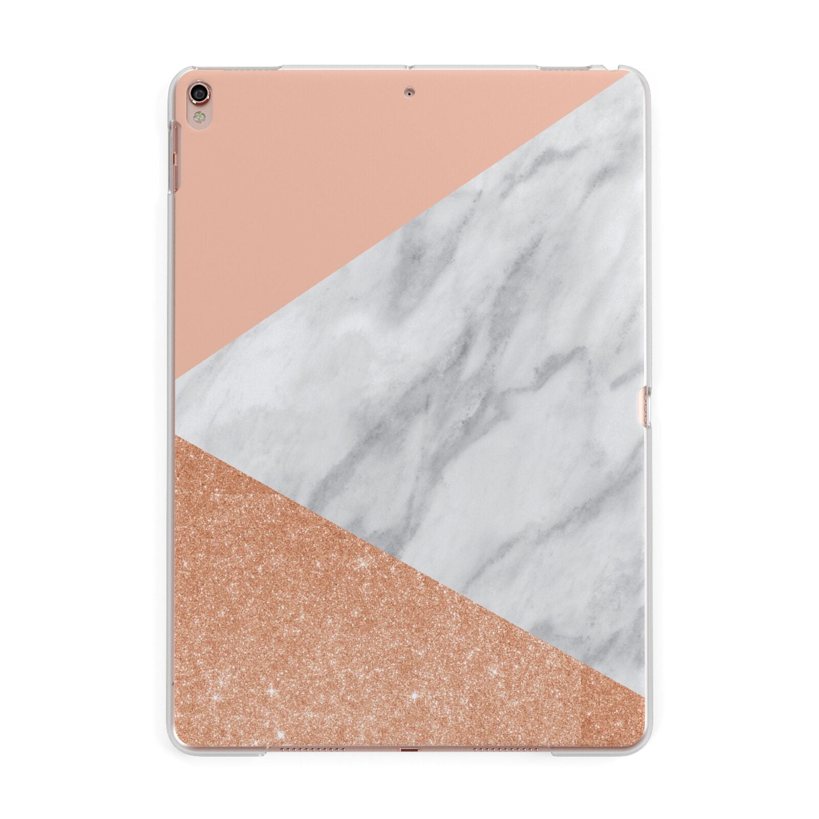 Marble Rose Gold Pink Apple iPad Rose Gold Case