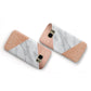 Marble Rose Gold Samsung Galaxy Case Flat Overview