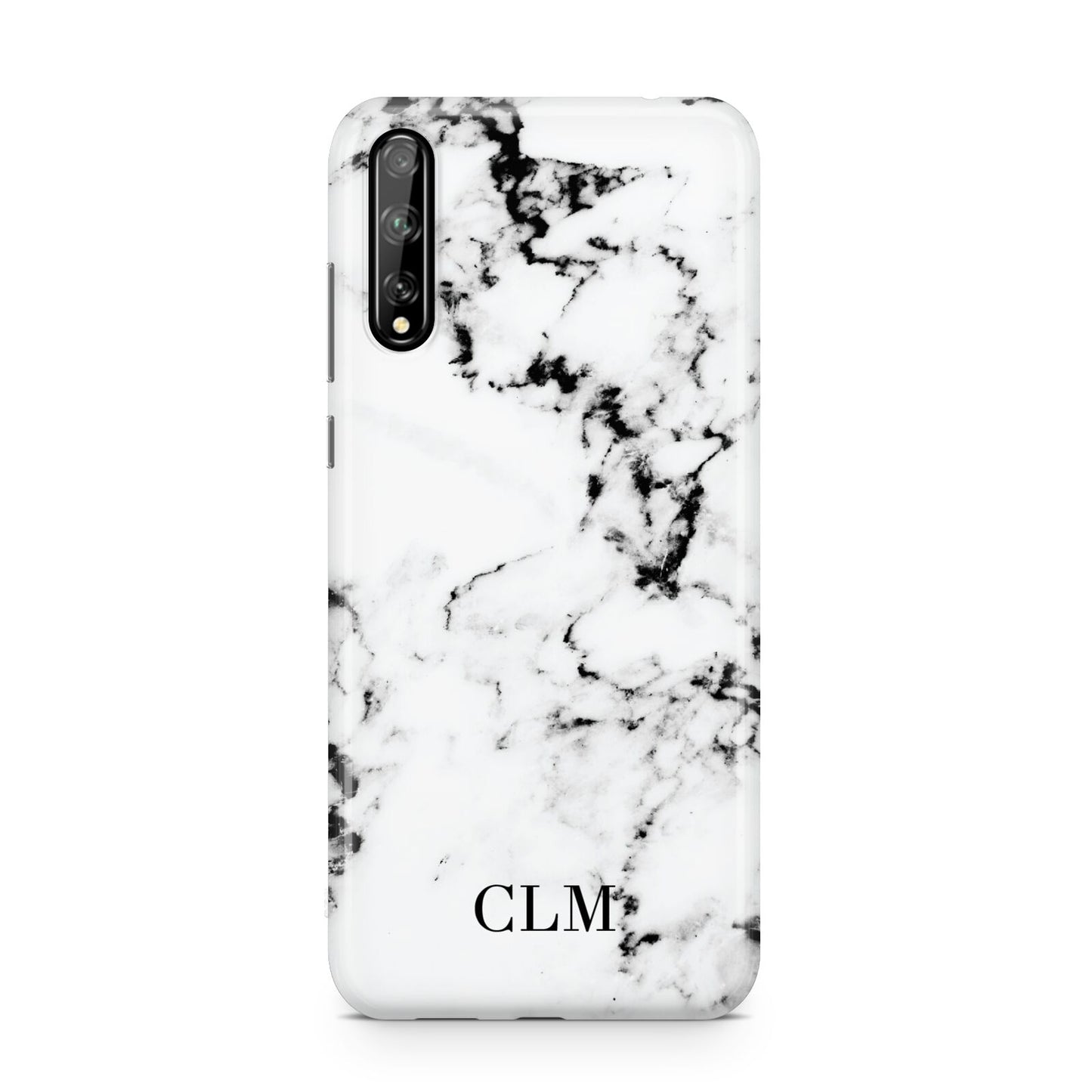 Marble Small Initials Personalised Huawei Enjoy 10s Phone Case