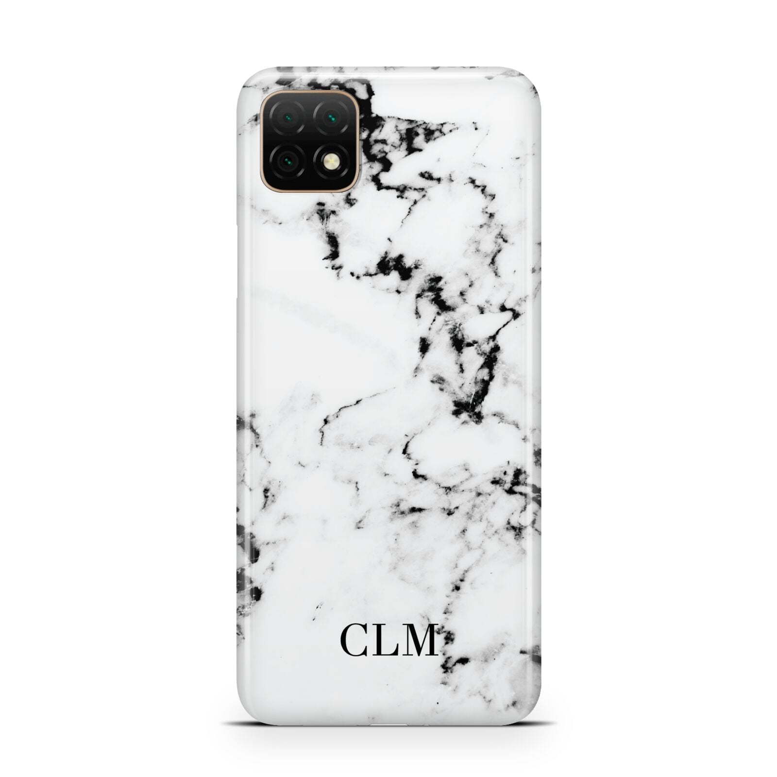 Marble Small Initials Personalised Huawei Enjoy 20 Phone Case