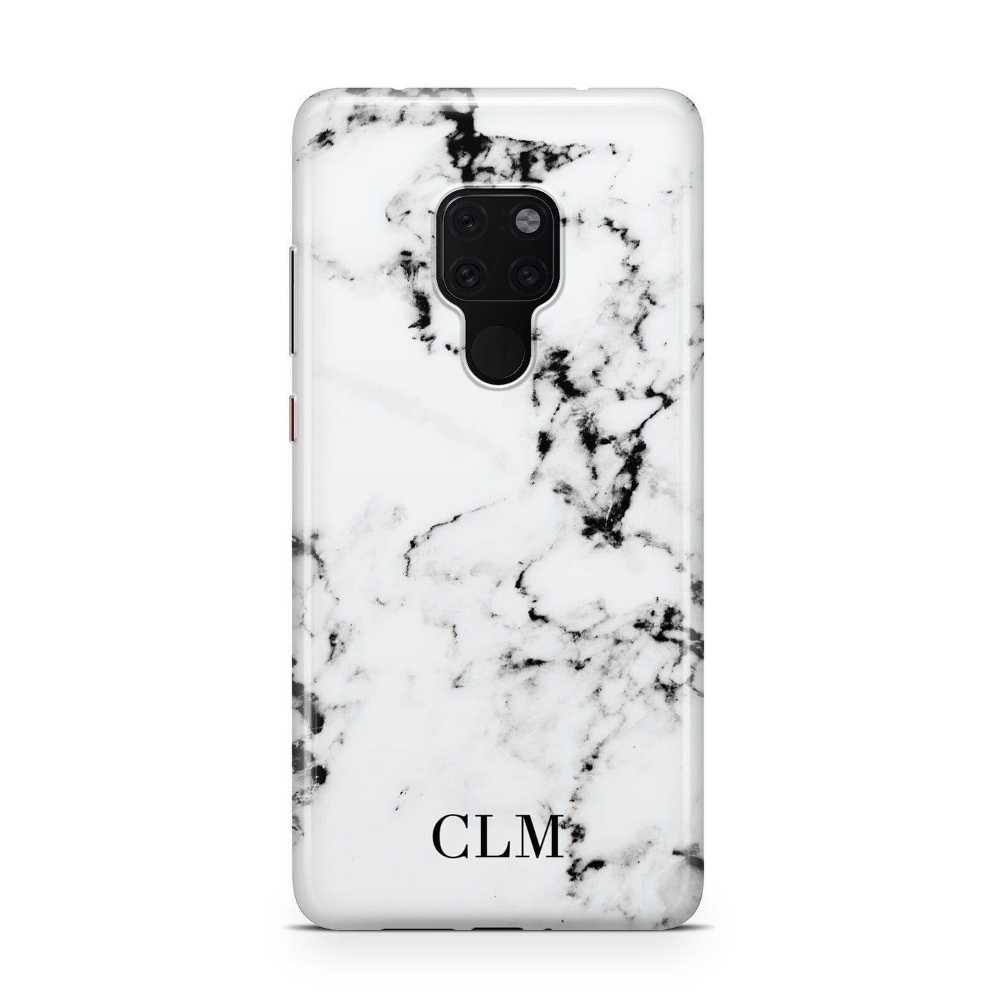 Marble Small Initials Personalised Huawei Mate 20 Phone Case