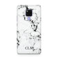 Marble Small Initials Personalised Huawei Mate 20X Phone Case