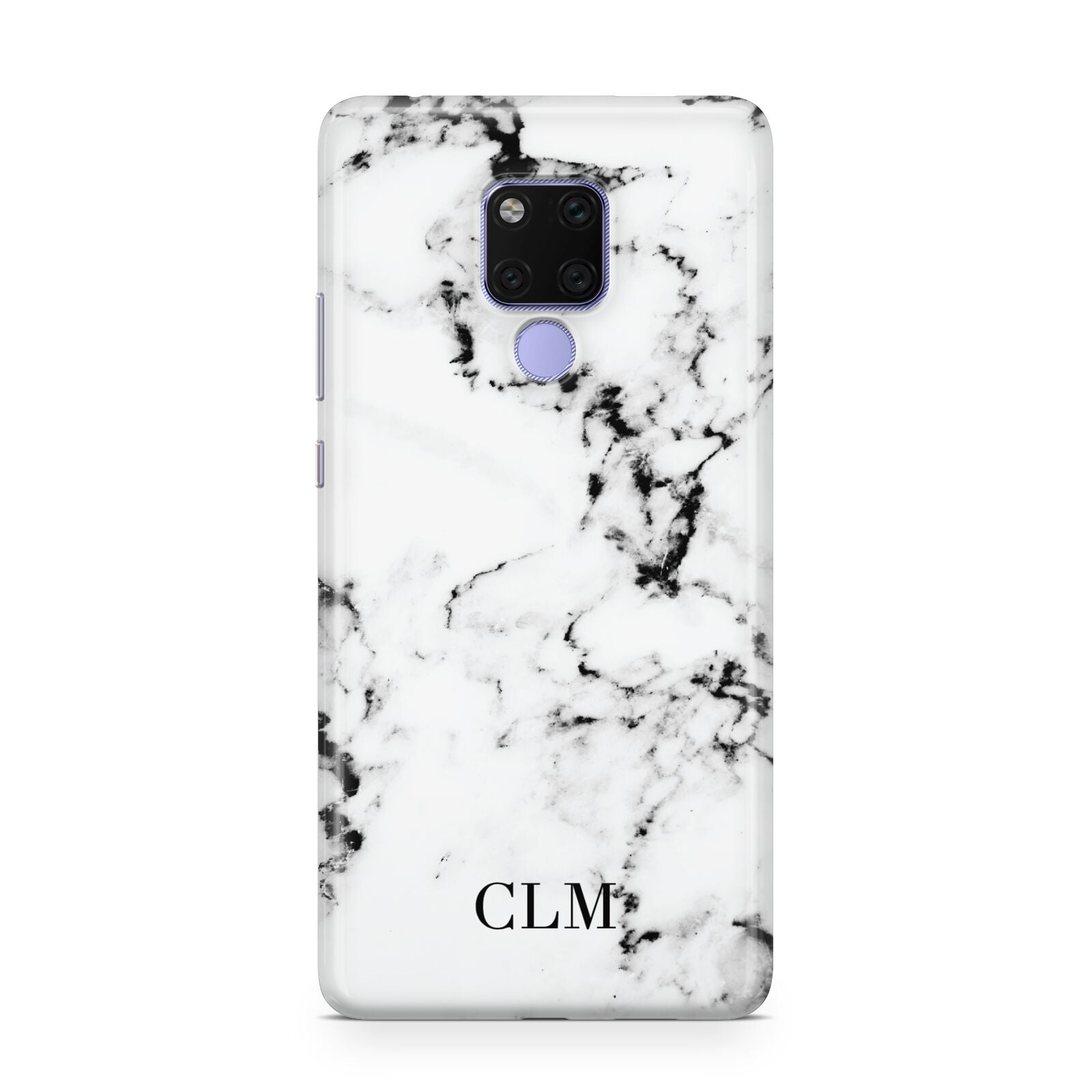 Marble Small Initials Personalised Huawei Mate 20X Phone Case