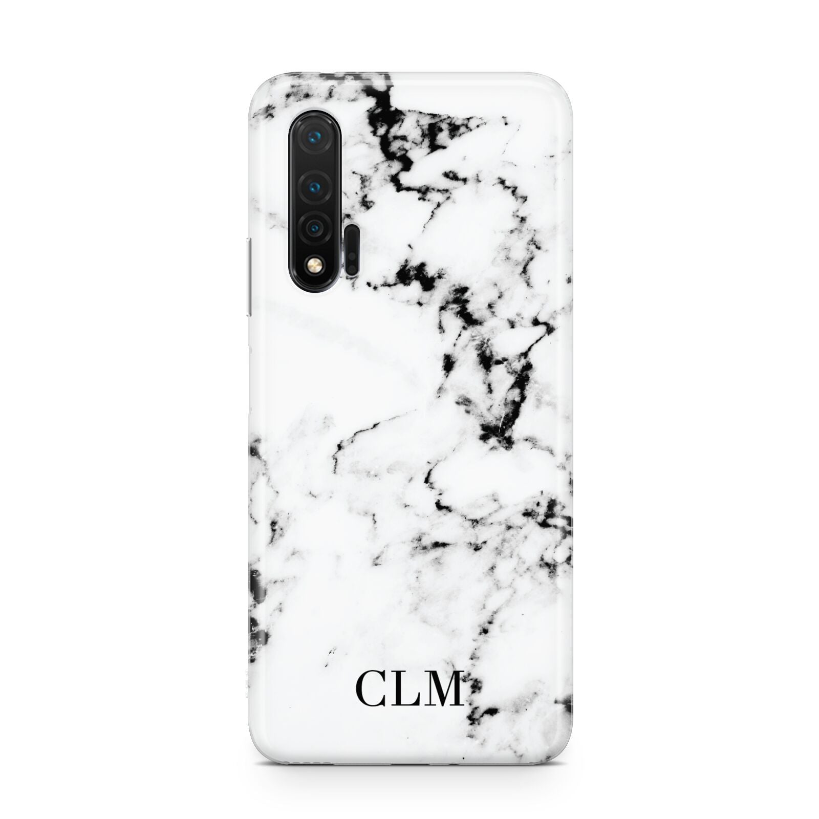 Marble Small Initials Personalised Huawei Nova 6 Phone Case